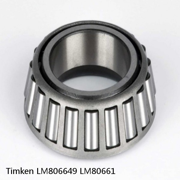 LM806649 LM80661 Timken Tapered Roller Bearing Assembly